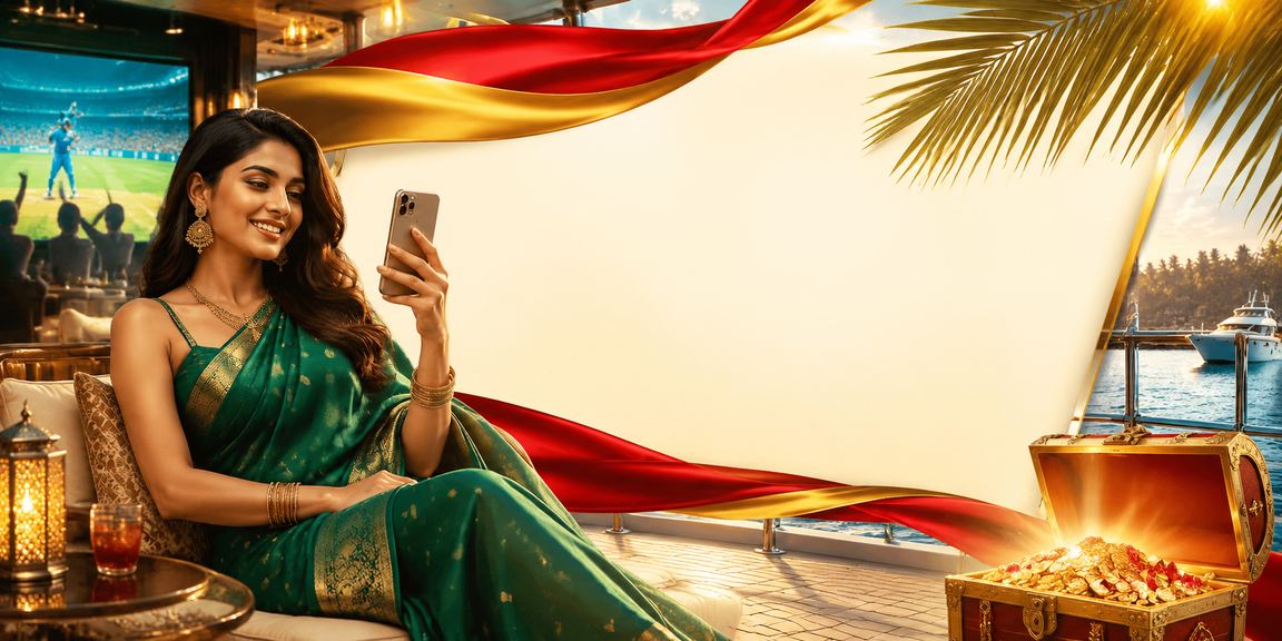 Indian woman placing sports bets on mobile during IPL cricket